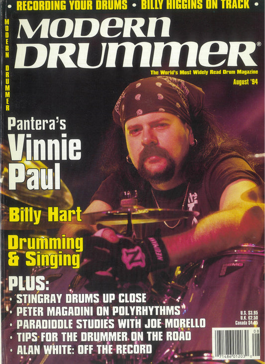 【アウトレット】「MODERN DRUMMER」 バックナンバー 1994年8月号