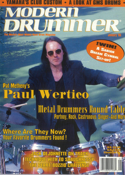 【アウトレット】「MODERN DRUMMER」 バックナンバー 1995年1月号