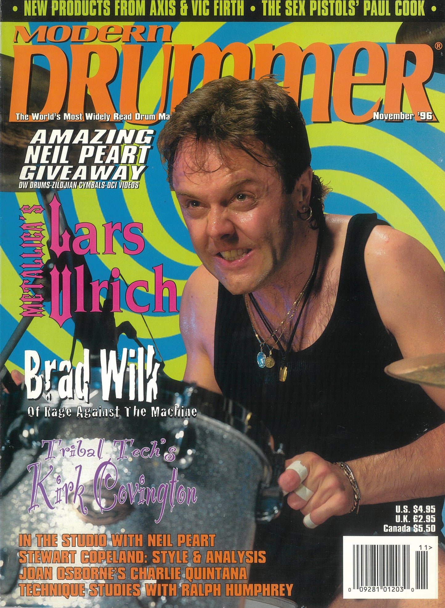 【アウトレット】「MODERN DRUMMER」 バックナンバー 1996年11月号