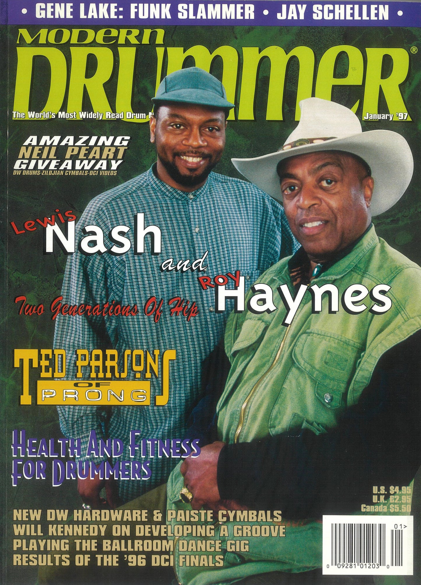 【アウトレット】「MODERN DRUMMER」 バックナンバー 1997年1月号